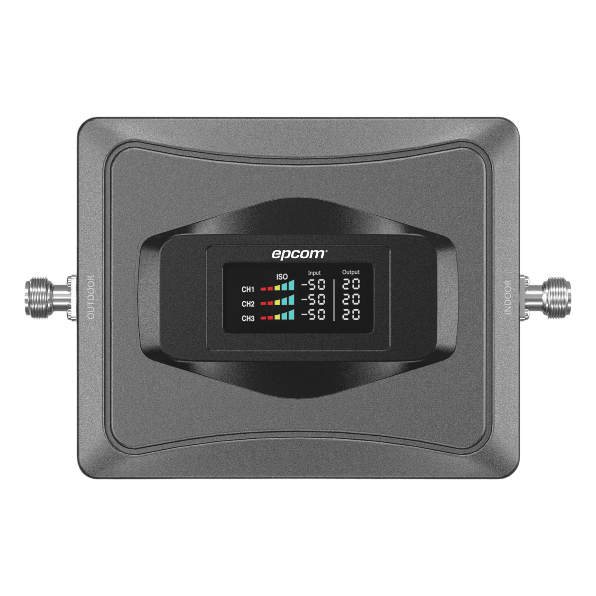 Amplificador de Señal Celular 4G / Mejora las llamadas convencionales y VoLTE / Soporta los datos de las tecnologías 2G, 3G y 4G de TELCEL, AT&T y MOVISTAR / Cubre hasta 1000 m2. — EPCOM · SKU EP-TB-4G-V3SA