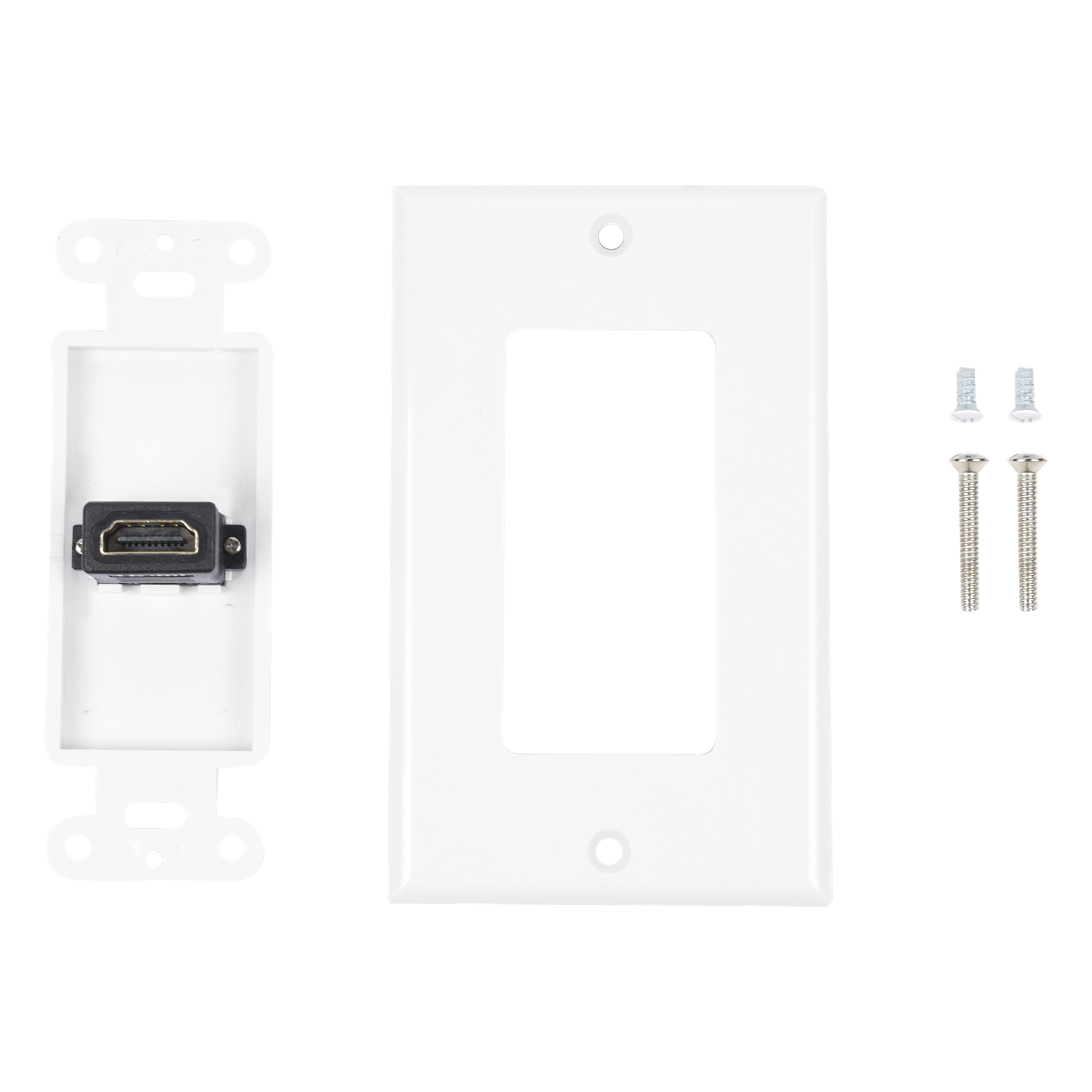 Placa de Pared / 1 Puerto HDMI Hembra-Hembra / Montaje Vertical / 70 x 115 mm / 2.75' x 4.52' — LINKEDPRO BY EPCOM · SKU LP-FP-90