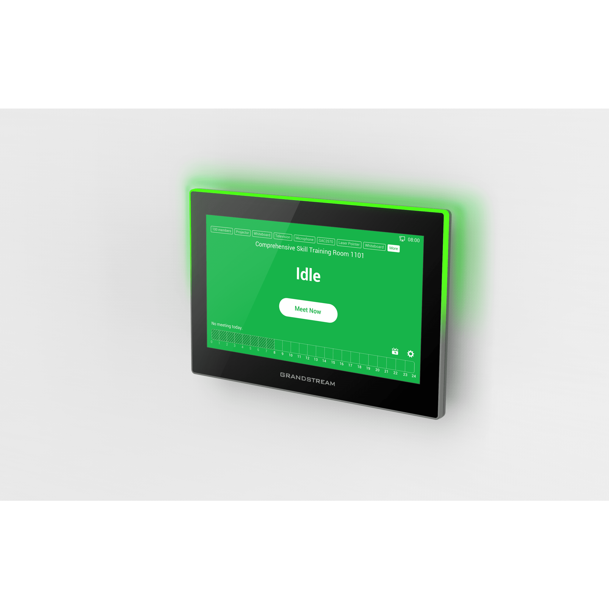 Estación de Intercomunicación SIP con Wi-Fi 6, Bluetooth y Control Total para Agendamiento de Salas y Edificios Inteligentes (Color Negro)