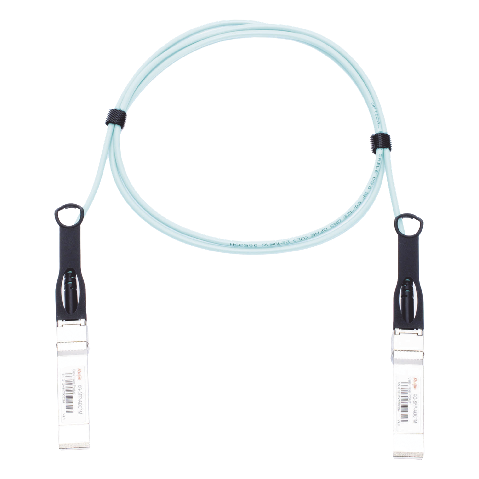 Jumper de fibra con MINI-GBIC SFP+ 10GB 1m — RUIJIE · SKU XG-SFP-AOC1M