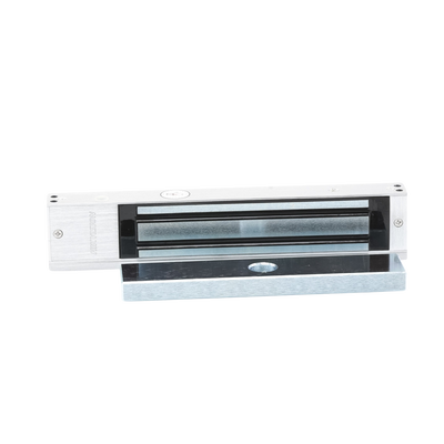 Chapa Magnética de 617 Lbs (280 Kg) / Montaje en Puerta Normal o de Vidrio / Certificado CE / Uso en Interior / Indicador LED / Magnetismo Anti-residual