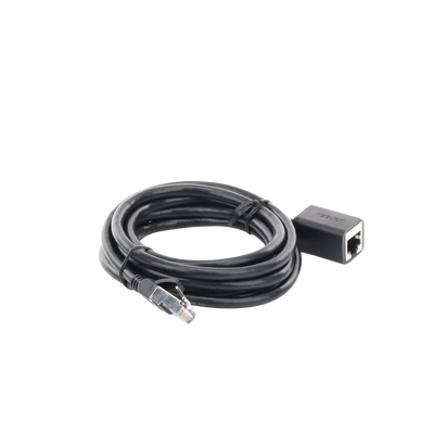 Cable de Extensión Cat6 RJ45 F/UTP / Macho a Hembra / 2 Metros (6.56 Pies) / Método de Conexión 568B / Velocidad de Transmisión 1000Mbps / Ancho de Banda del Canal 250MHz / Caja de Cobre / Negro