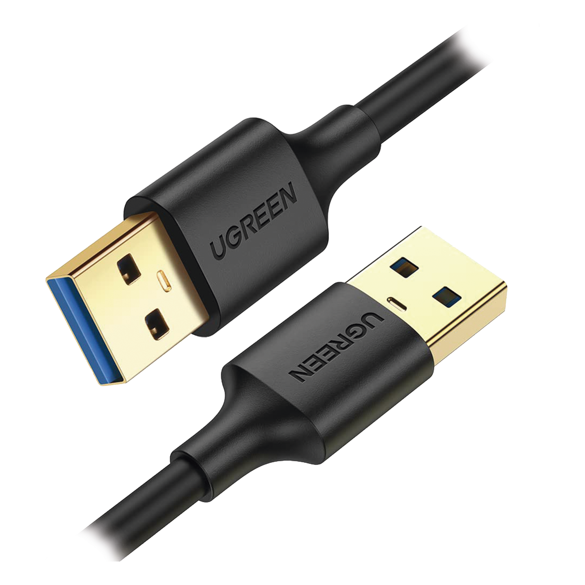 Cable USB-A 3.0 a USB-A 3.0 / 2 Metros / Macho a Macho / Conector Niquelado / Núcleo de Cobre Estañado / Blindaje Múltiple / Velocidad 5Gbps / No Requiere Controlador / Compatible con USB2.0 Y USB 1.1 — UGREEN · SKU 10371