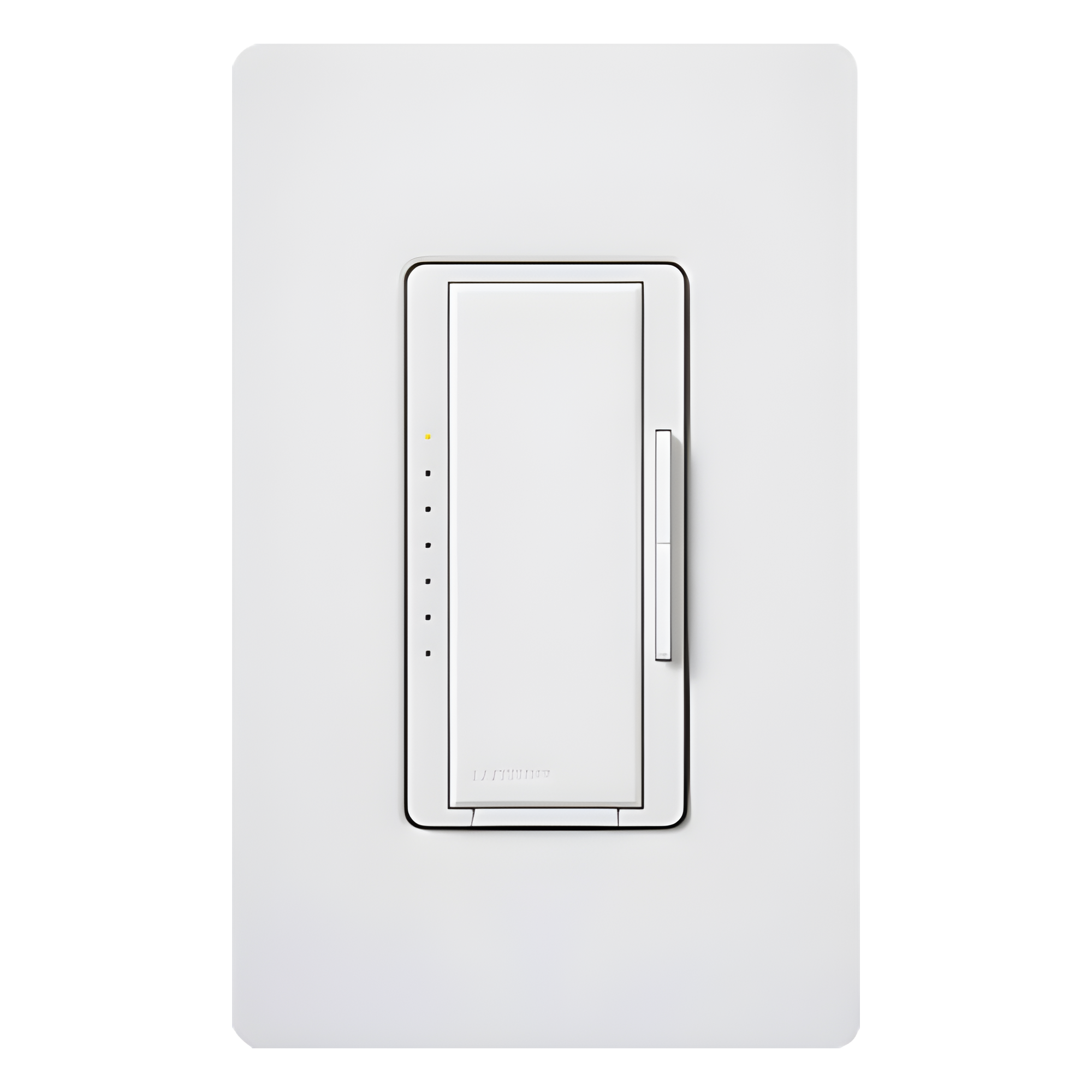 Atenuador de pared inalámbrico Maestro Wireless, 150 W LED/CFL, 600 W incandescente/halógeno, 600 VA MLV, 120 V, no requiere neutro, compatible con hub Vive, color blanco — LUTRON ELECTRONICS · SKU MRF2S6CLWH