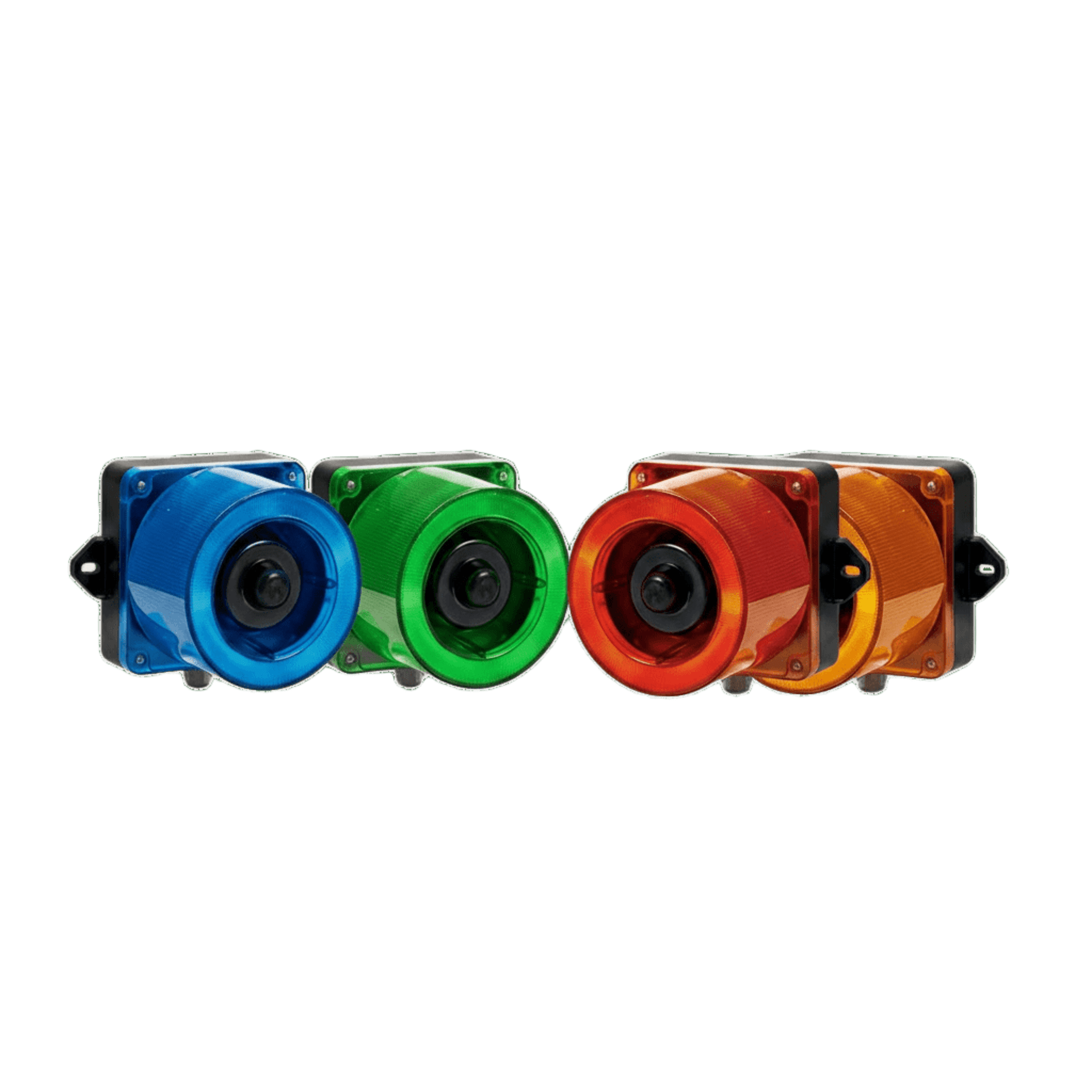 Combinacion de baliza LED color Ámbar y sirena electrónica de 31 tonos resistente a la intemperie de volumen máx. 123 dB a 110-220 VCA