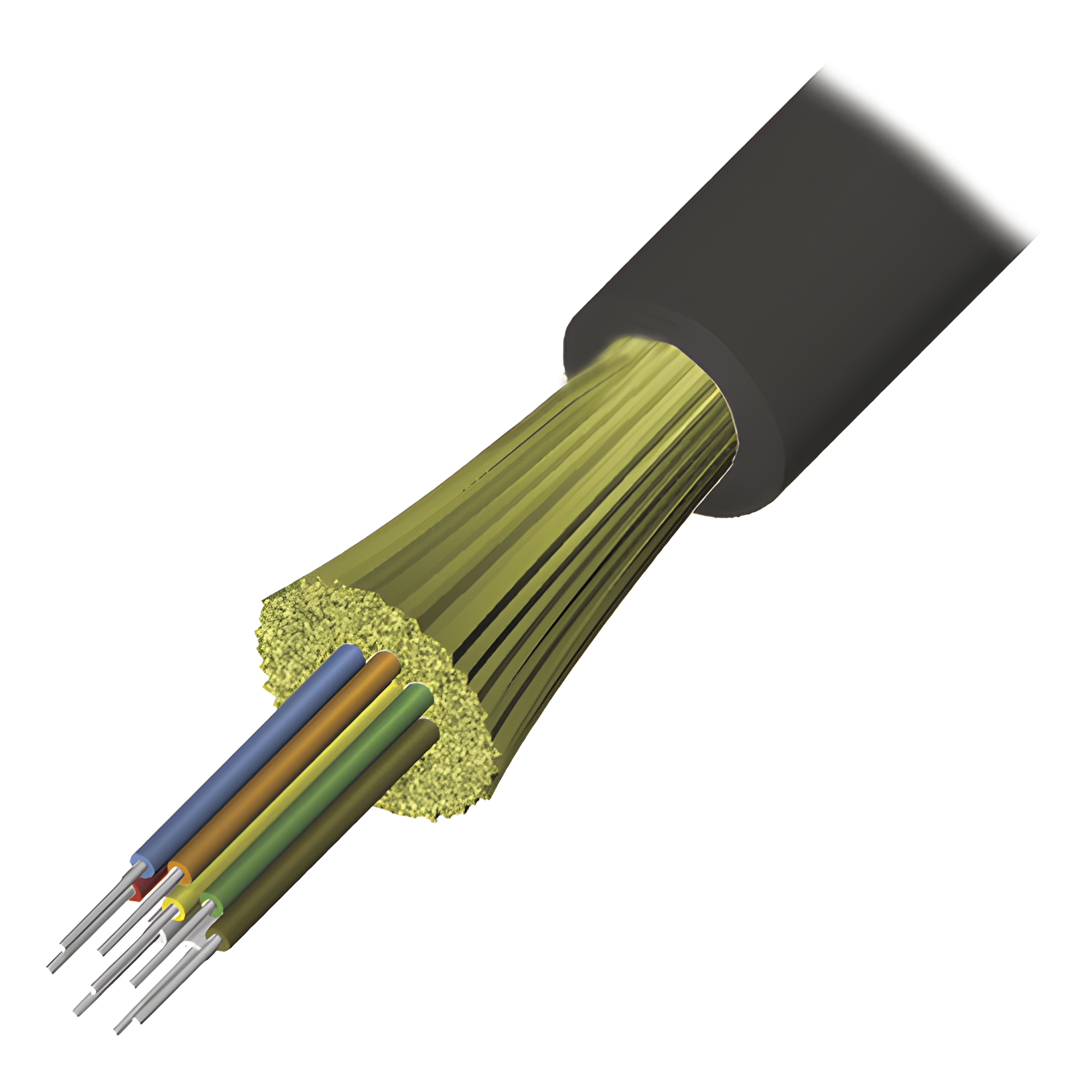 Cable de Fibra Óptica de 4 Hilos, Interior/Exterior, Tight Buffer, No Conductiva (Dieléctrica), Plenum, Monomodo OS2, 1 Metro (3.28 Pies) — SIEMON · SKU 9GD8P004C-E201A