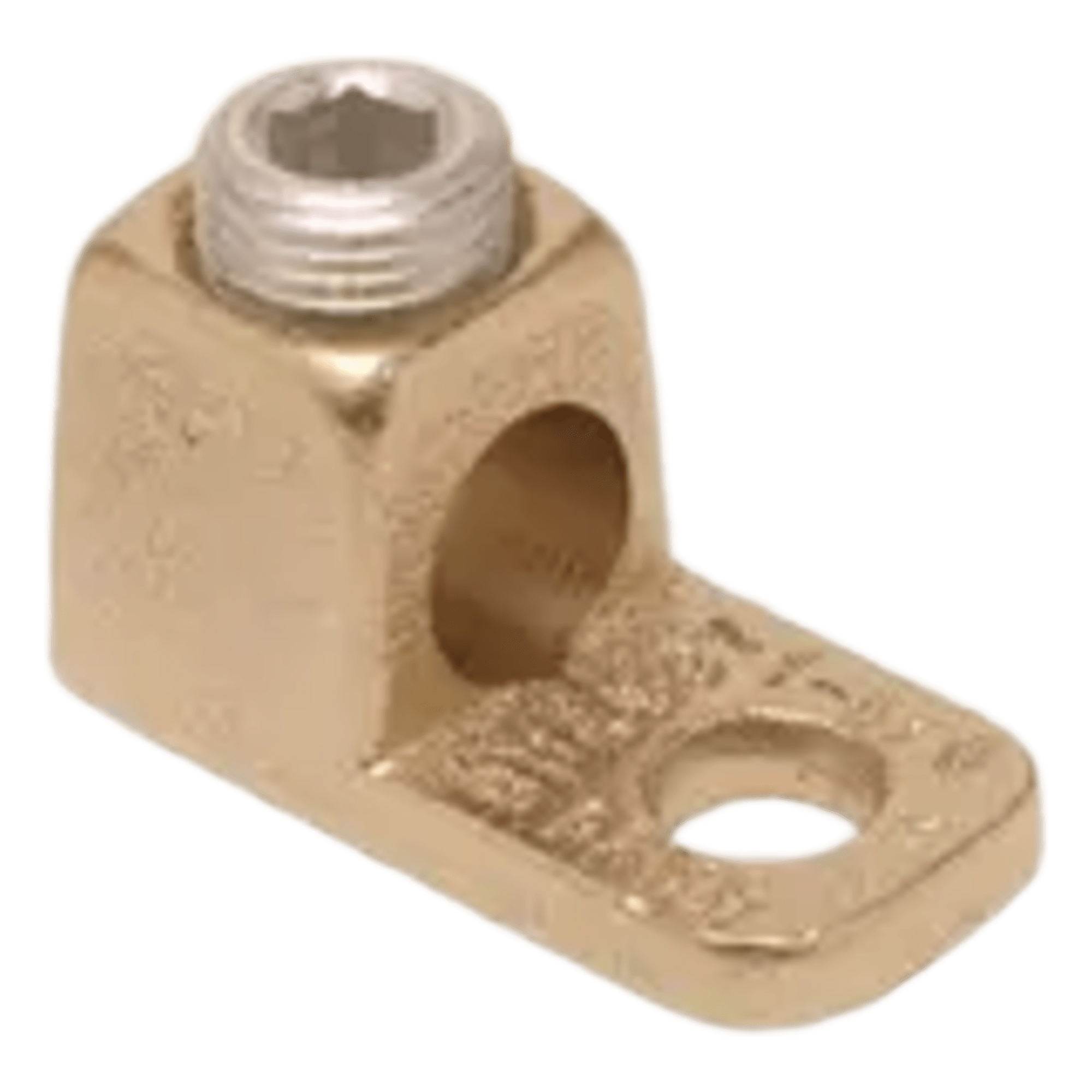 Conector de Cobre con tornillo de fijación para cable calibre 14 - 4 AWG y Tornillo de 1/4". — HUBBELL BURNDY · SKU HUB-KA4C