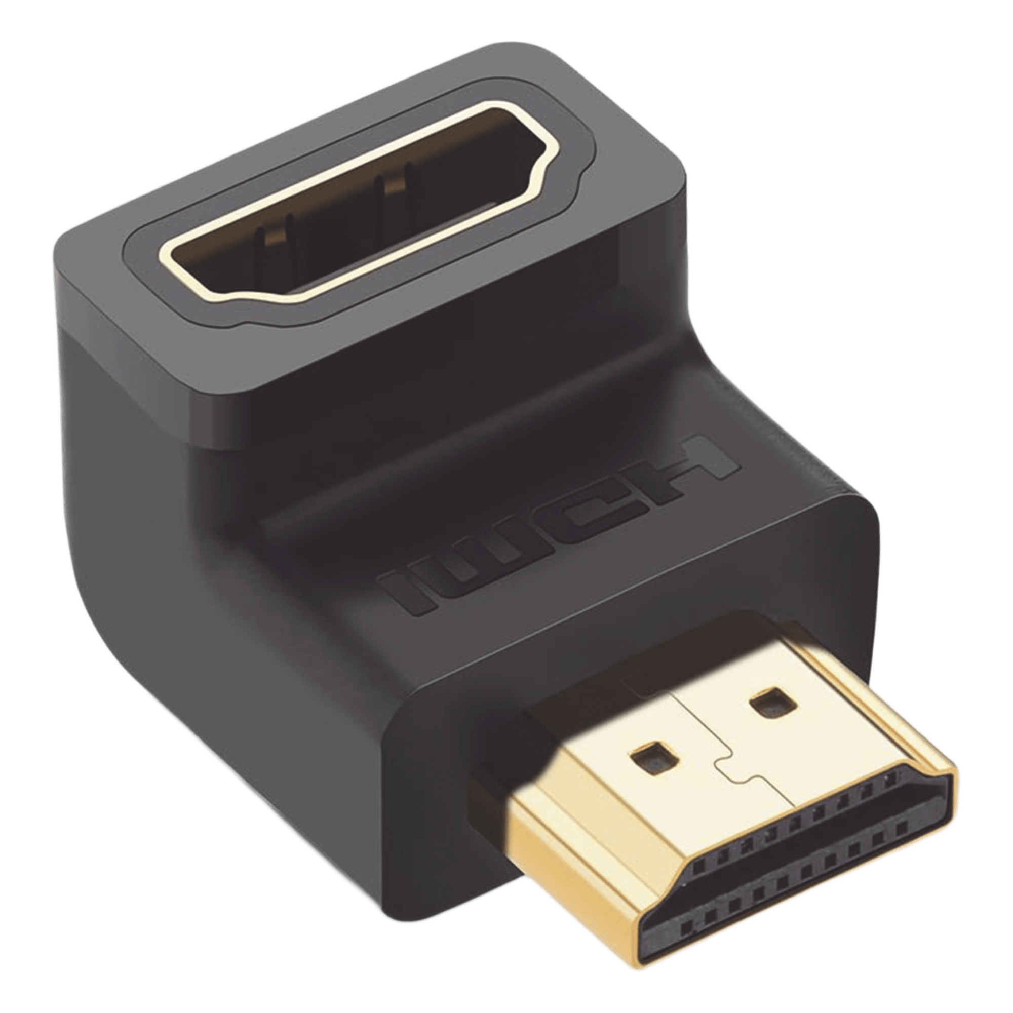 Adaptador HDMI de 90 Grados Macho a Hembra / Hacia Abajo / HDMI 2.0 4K@60Hz / Proporciona Flexibilidad Sin Doblar los Cables HDMI — UGREEN · SKU 20109