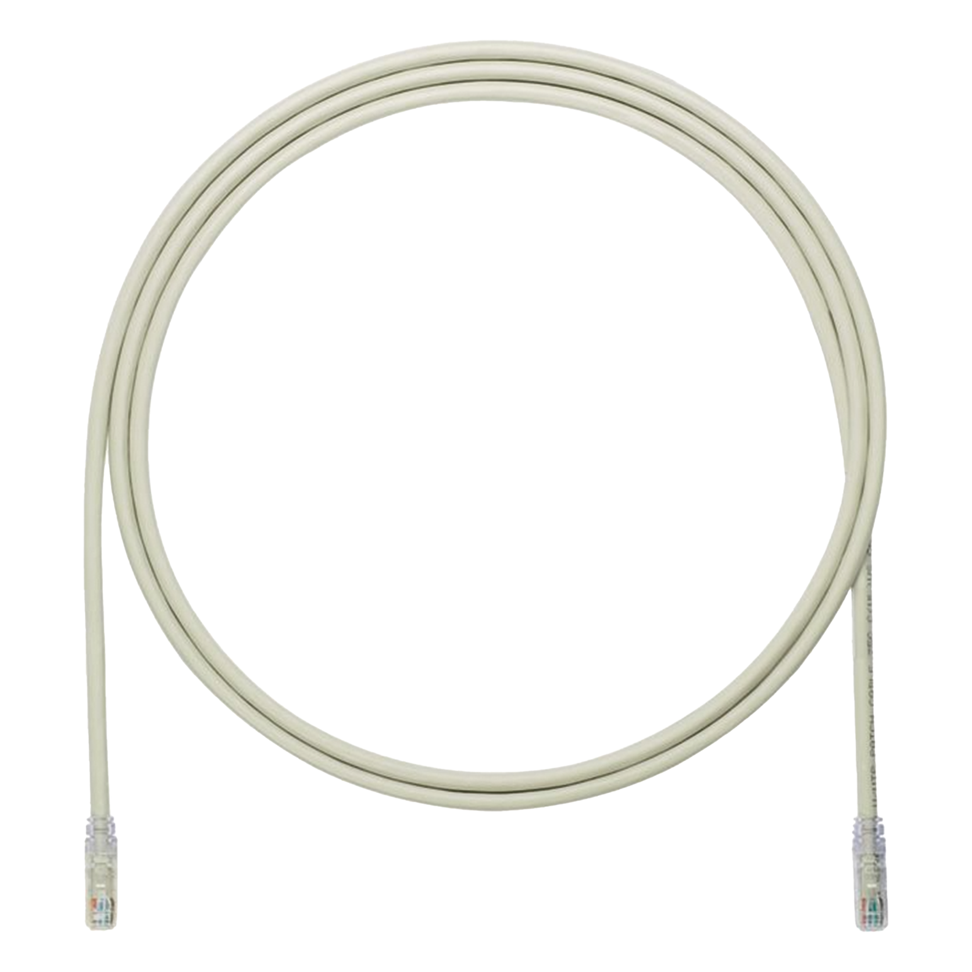 Cable de Parcheo UTP, Cat6A, 24 AWG, CM, Color Gris, 2.13 Metros (7 Pies) — PANDUIT · SKU UTP6AX7GY