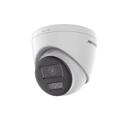 [Audio Bidireccional + Sirena & Estrobo + Dual Light + ColorVu] Turret TURBOHD 4K (8 Megapixel) / Lente 2.8 mm / 40 mts IR EXIR + 40 mts Luz Blanca / Sirena / Micrófono y Bocina Integrado / Exterior IP67 / dWDR