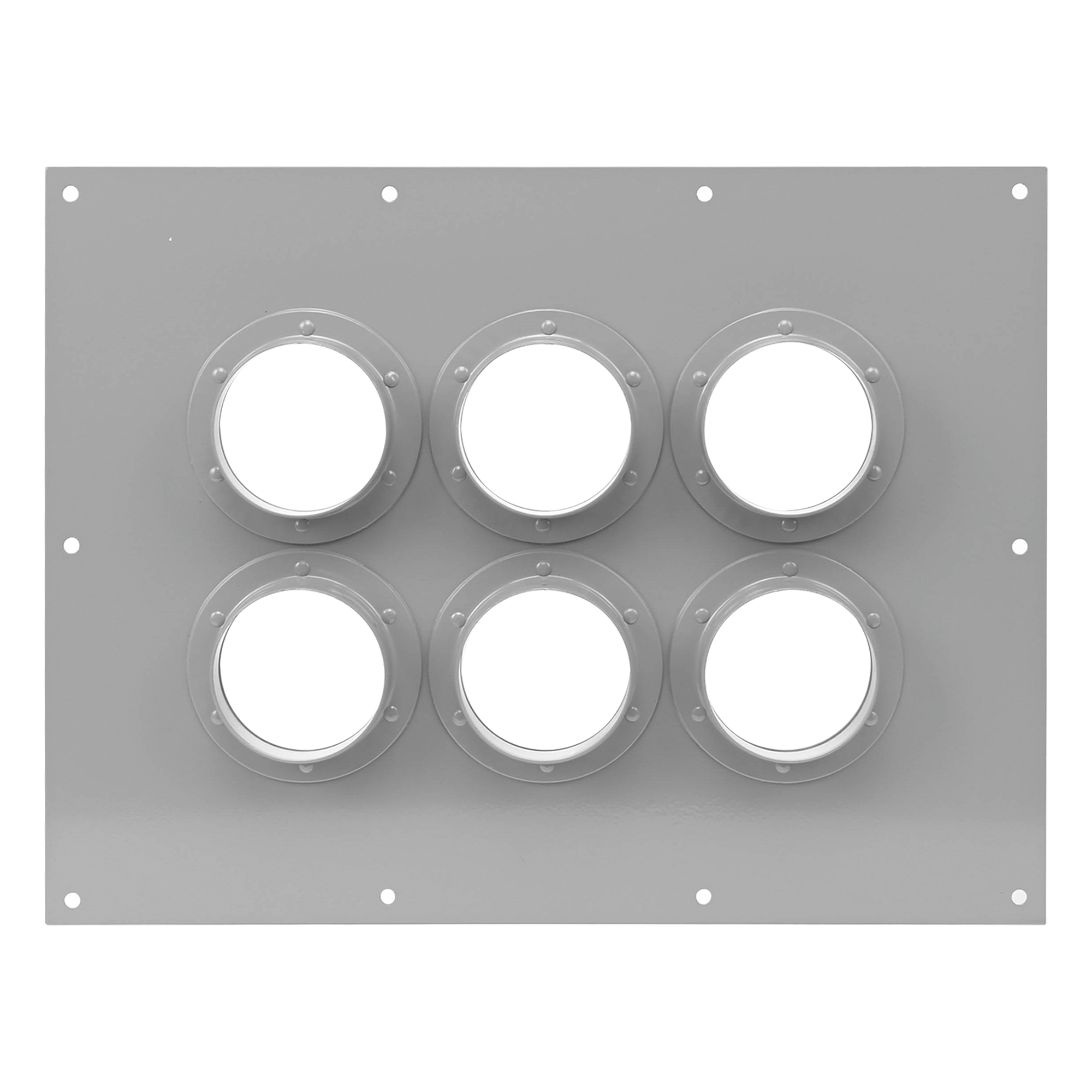 Placa Pasamuro con Capacidad de 6 Botas de 4 — SYSCOM TOWERS · SKU STEP423