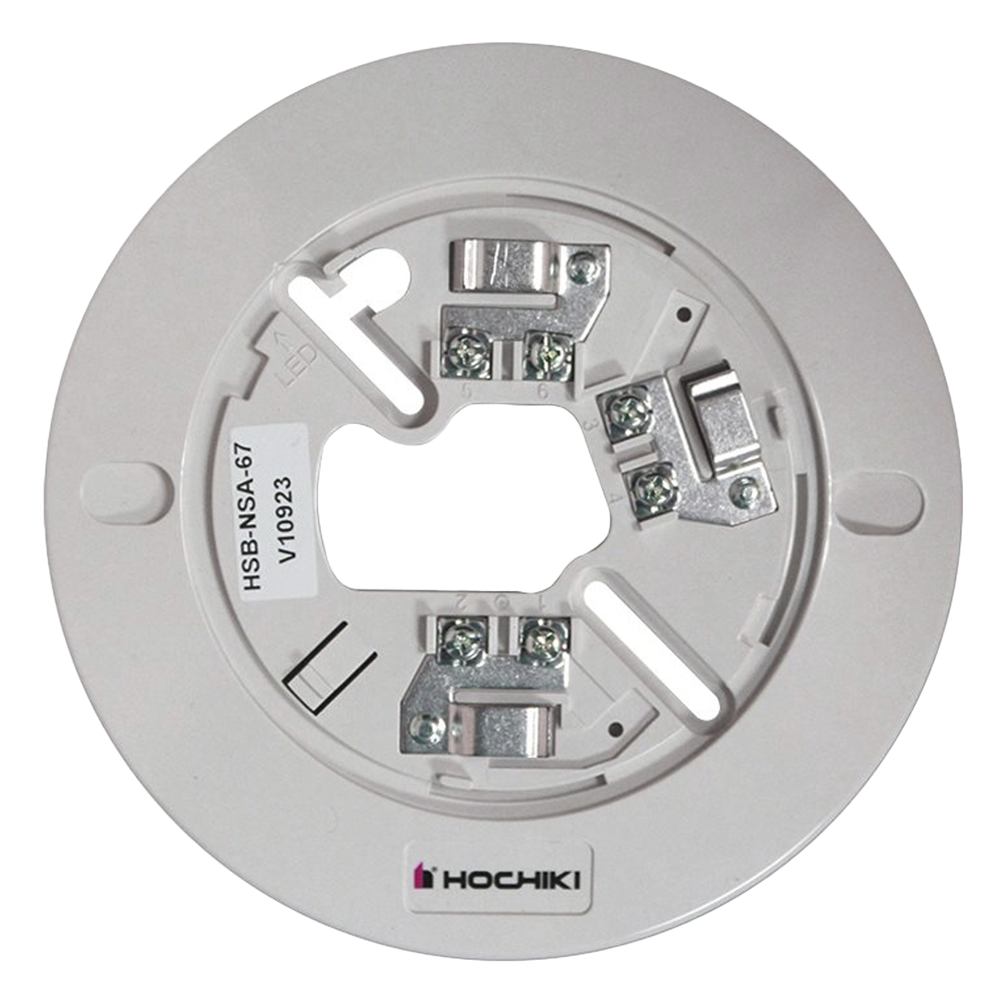 Base De 6" Color Hueso Para Sensores Análogos Direccionales Hochiki (0300-06820) 7TH Edición UL268 — HOCHIKI · SKU HSB-NSA-67