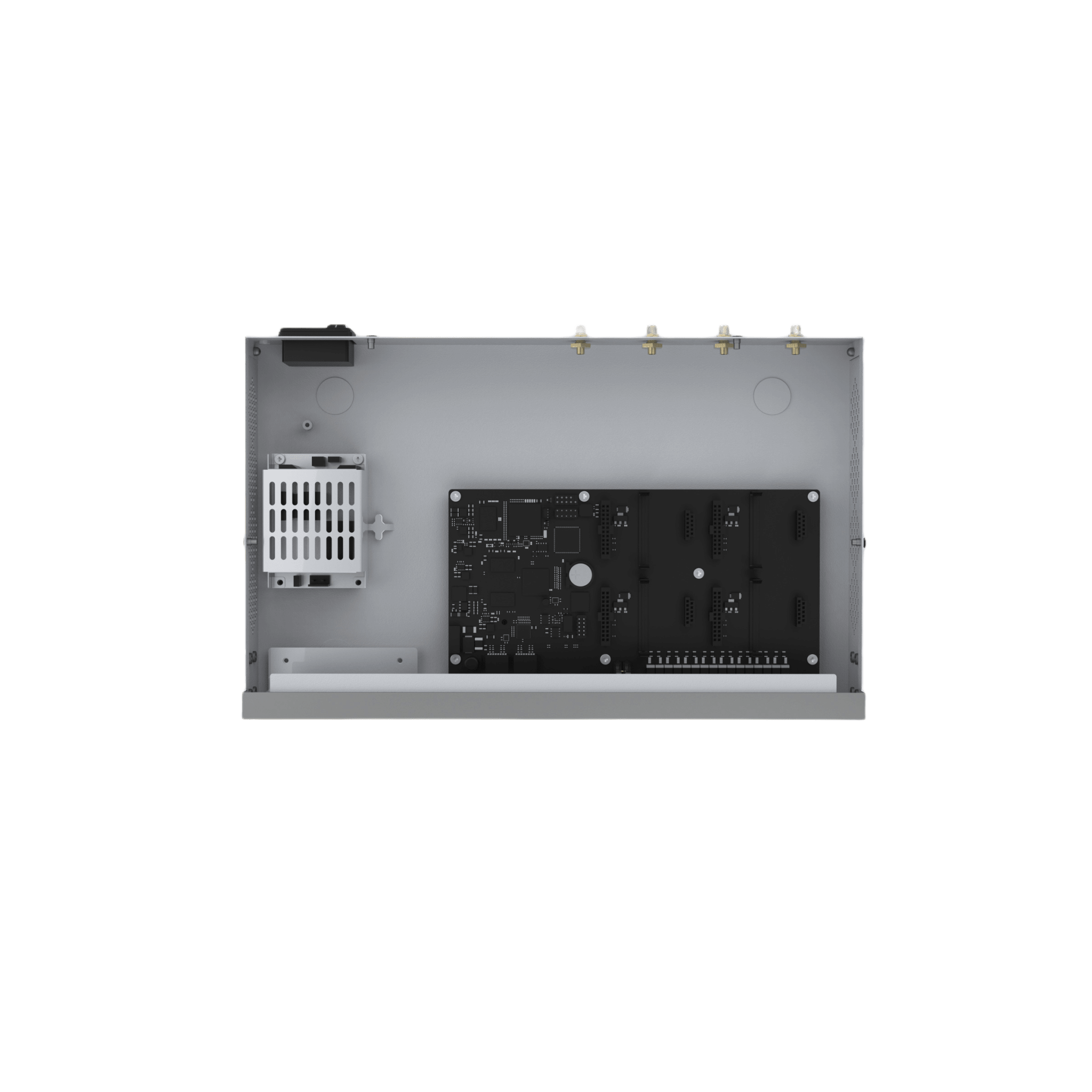 Conmutador IP PBX Enterprise / 50 Extensiones / 25 Llamadas Simultáneas / Hasta 8 Puertos FXO/FXS / Call Center Integrado / Omnicanal WhatsApp, Facebook y SMS / Transcripción y Resumen IA / Linkus UC