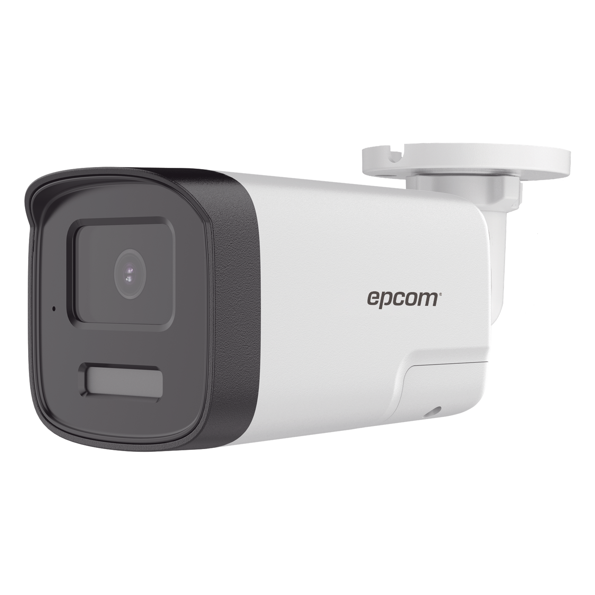 [Audio Bidireccional + Dual Light + ColorVu] Bala TURBOHD 4K (8 Megapixel) / Lente 2.8 mm / 40 mts IR EXIR + 40 mts Luz Blanca / Micrófono y Bocina Integrado / Exterior IP67 / Metal / dWDR — EPCOM PROFESSIONAL · SKU B4K-TURBO-EX4