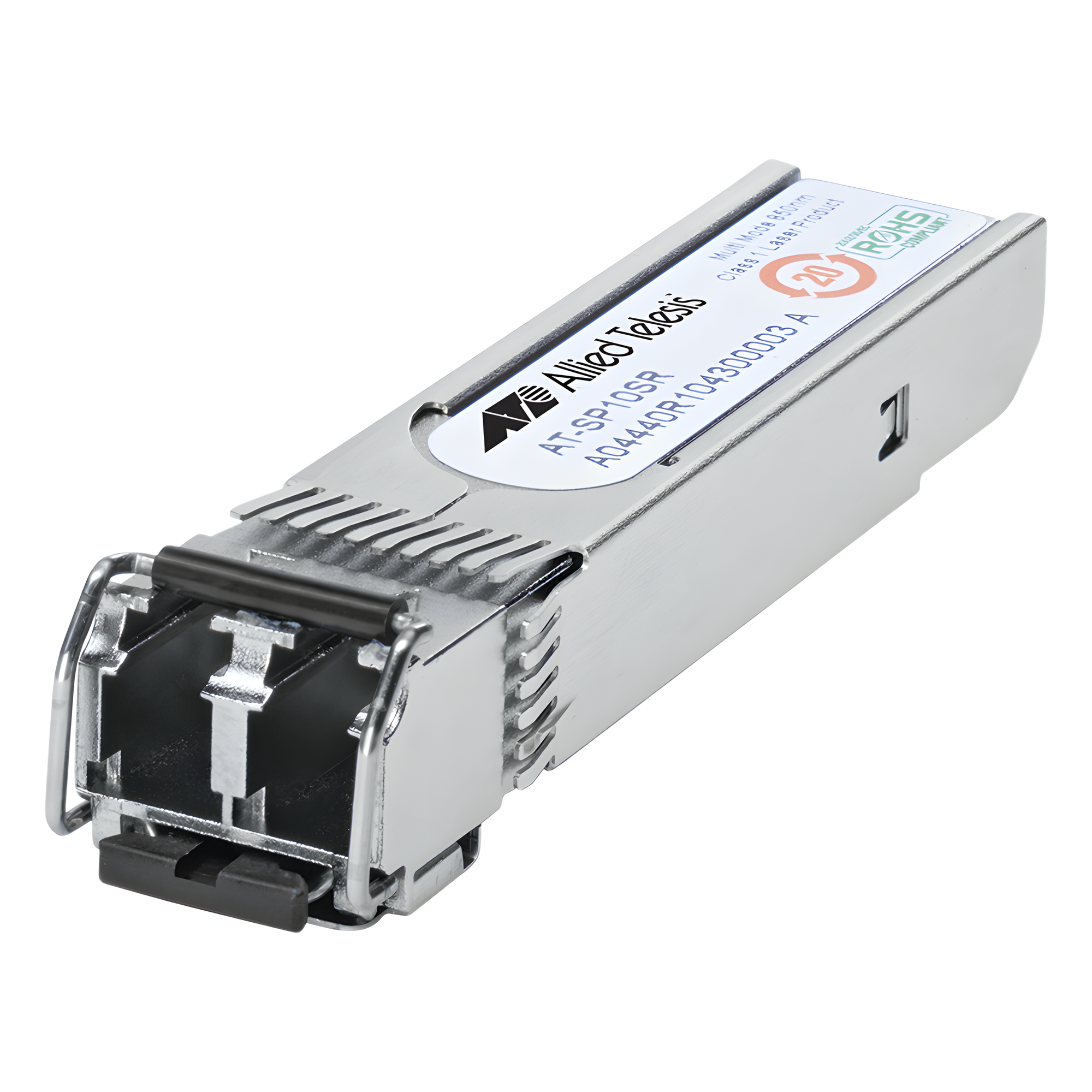 Transceptor MiniGbic SFP+ Multimodo 10G-SR, distancia 300 m conector LC — ALLIED TELESIS · SKU AT-SP10SR