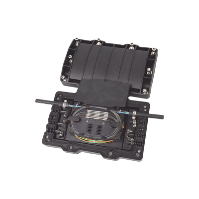 Caja de Distribución de Fibra Óptica Horizontal, hasta 48 Empalmes, Exterior IP68