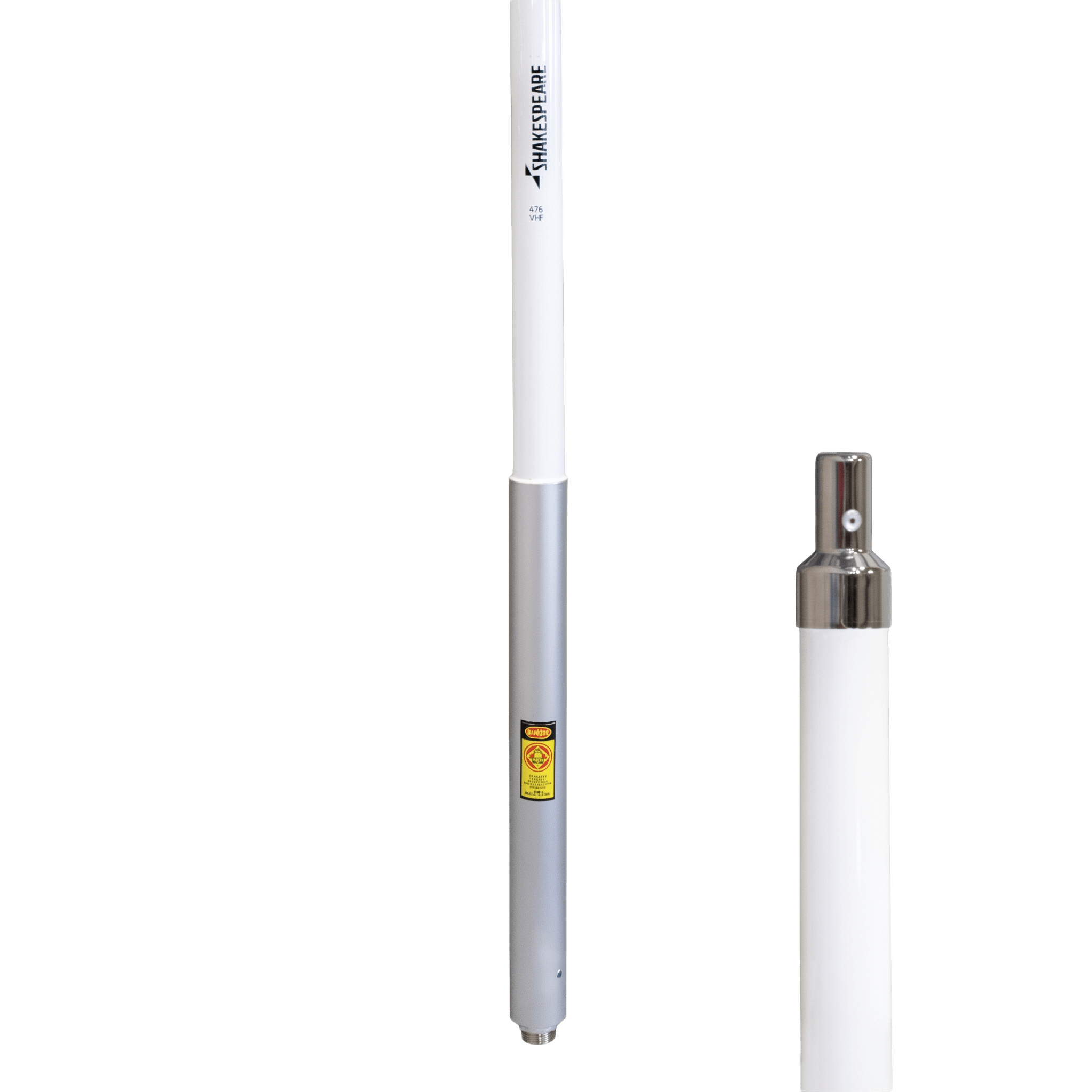 Antena marina VHF Base / Ganancia de 10 dB / Potencia de Entrada de 350 watts / Conector PL-259 macho