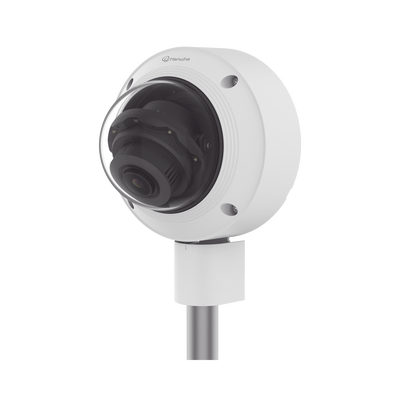 Cámara IP Tipo domo Antivandálica 8 Megapíxel / Lente Varifocal 3.2 - 10mm / IR 30M / WDR 120db / IP66 / H.265 & WiseStream / Inteligencia Artificial Deteccion de Personas y vehiculos