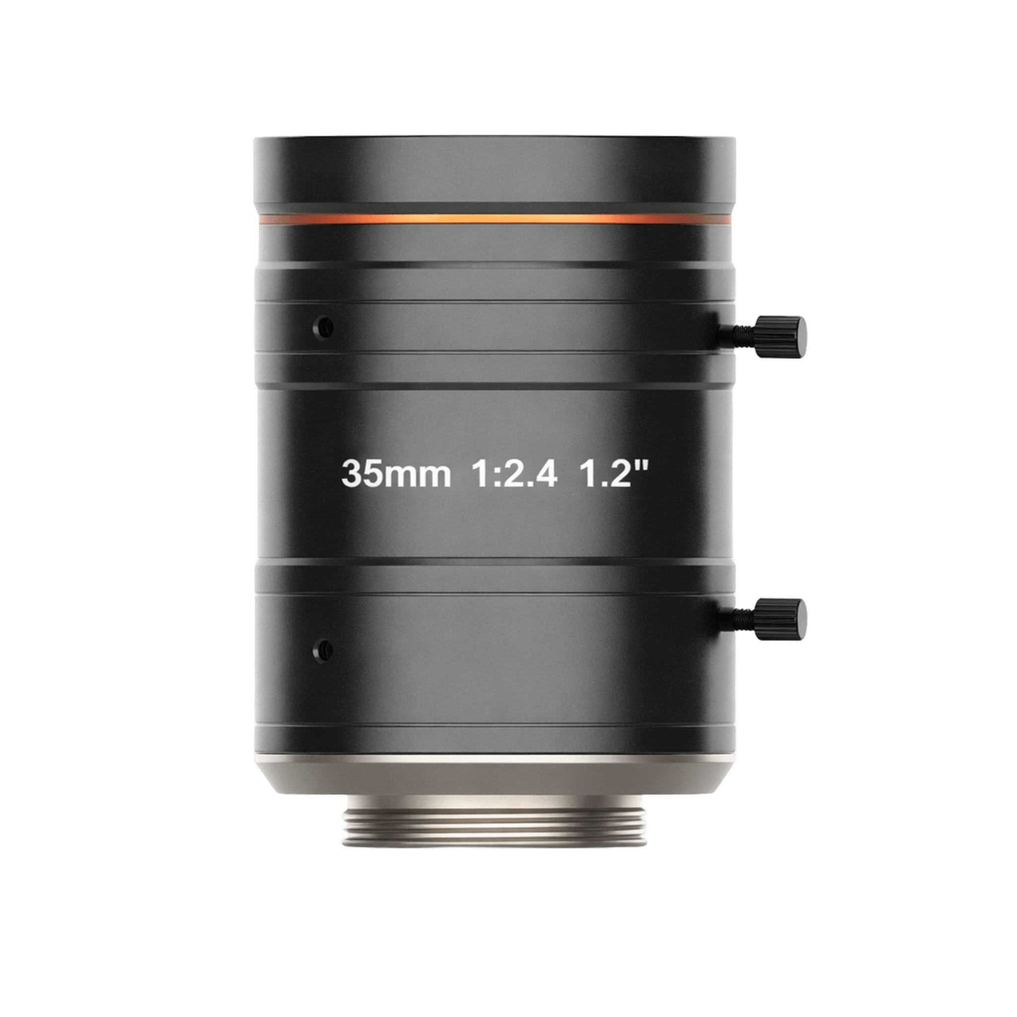 Lente FA para Machine Vision / 25 Megapíxeles / Distancia Focal 35 mm F2.4 / Montura C / Imagen Ø19.3 mm (1.2") / Distorsión 0.02% / Amplio Rango de Distancia de Trabajo / Compatible con Visible e Infrarrojo Cercano — HIKROBOT · SKU MVL-KF3524M-25MP