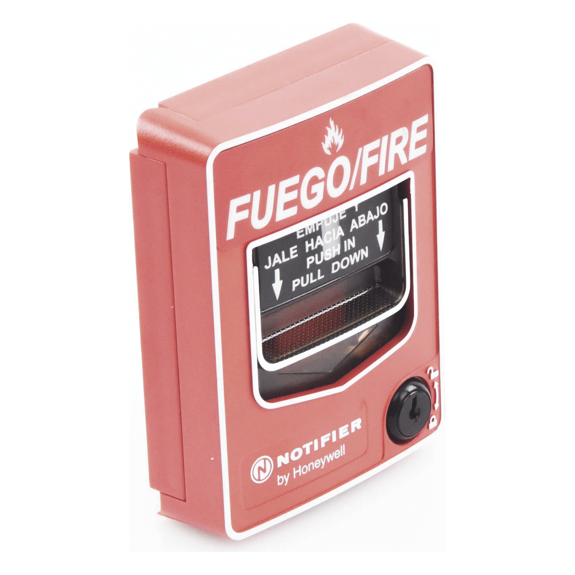 Estación Manual de Alarma Direccionable / Doble Acción / LED Bicolor / Terminales 12 AWG / ADA / Texto Español y Braille