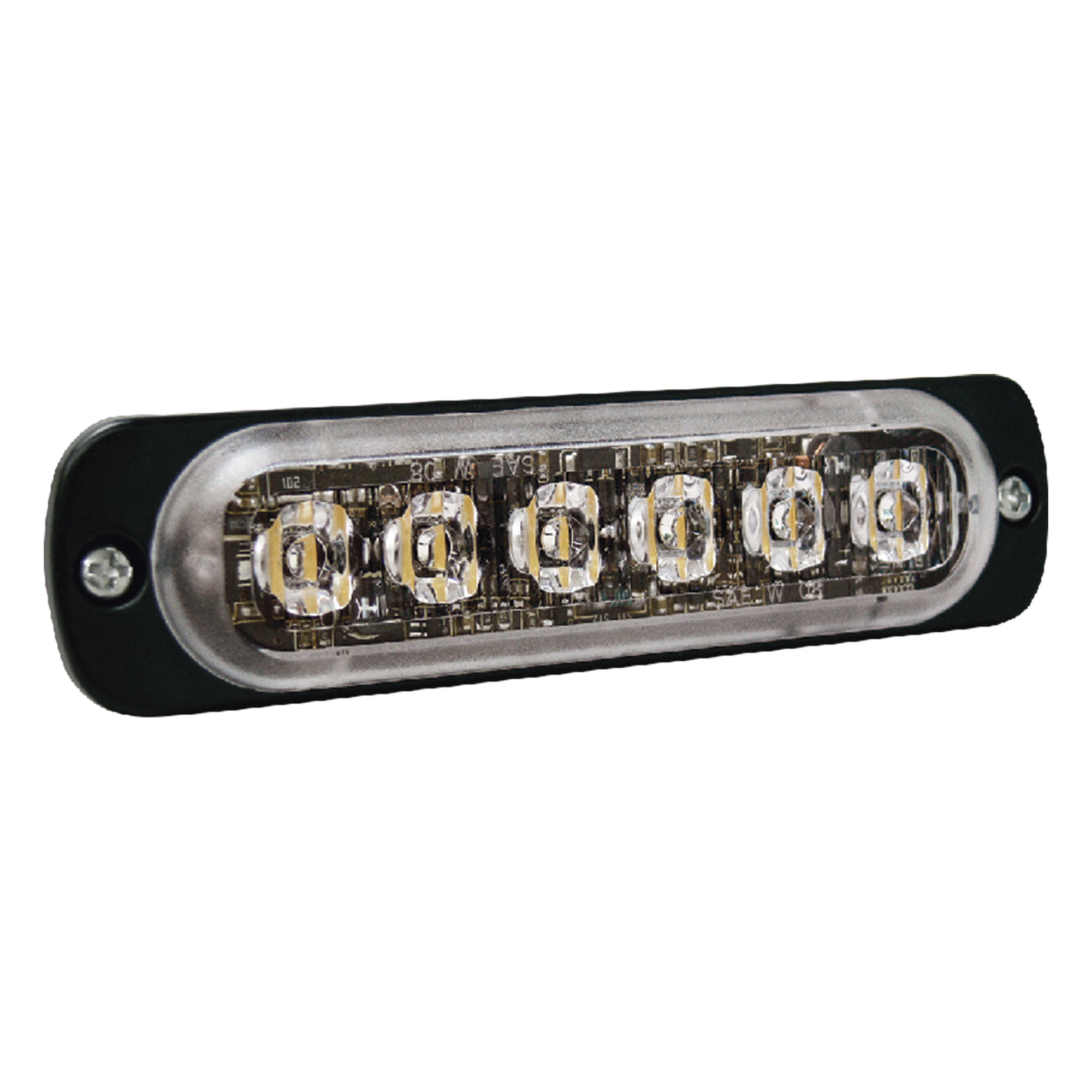 Luz Auxiliar de 6 LED, Rojo, Lente Transparente, SAE — SIGNALPRO · SKU SP6R