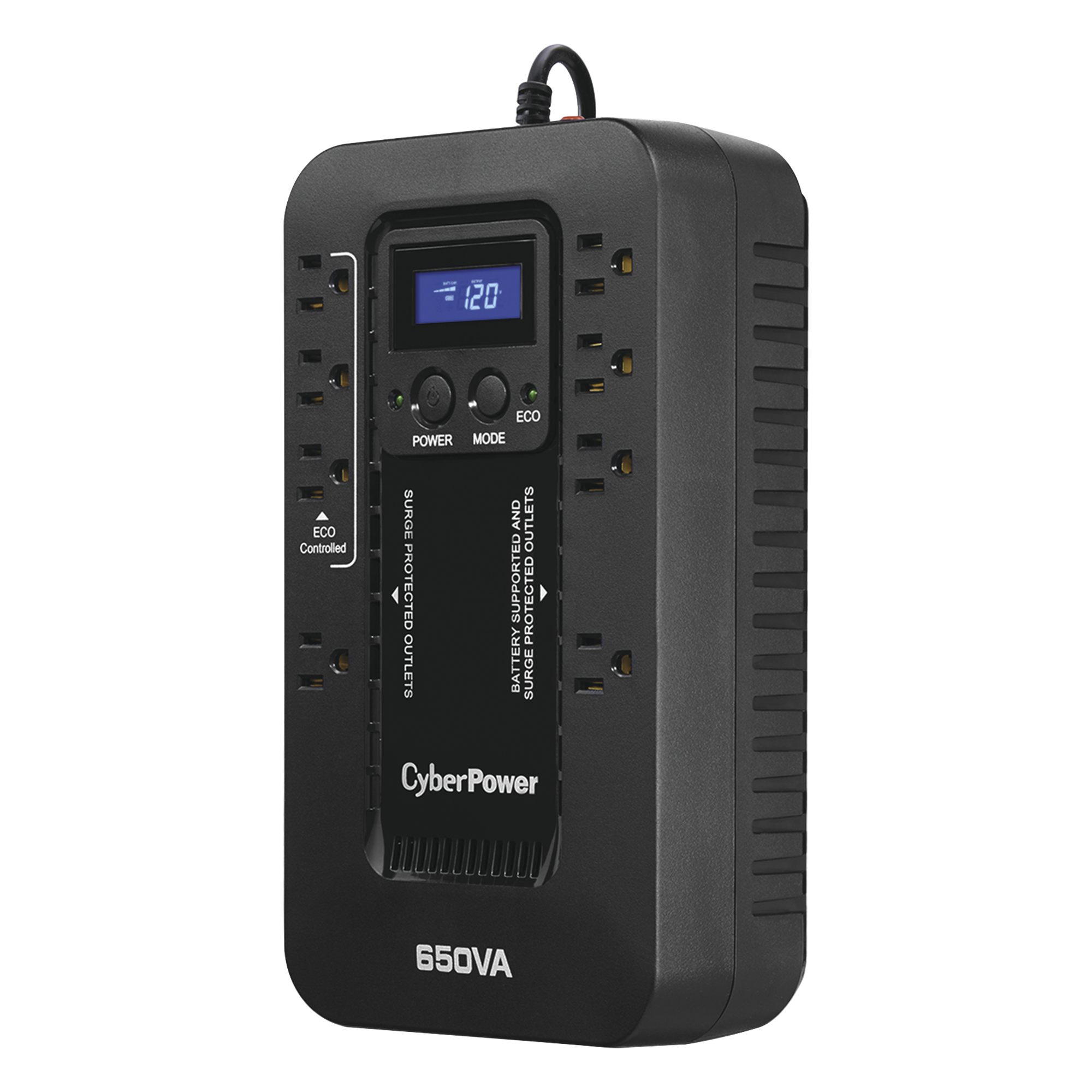 UPS / 650 VA / 390 W / Standby ECO / 120 Vca / 8 NEMA 5-15R / 526 J