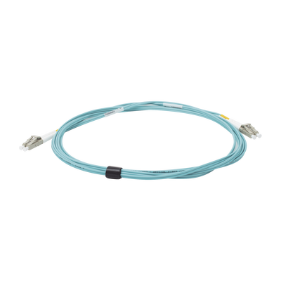 Jumper de Fibra Óptica Multimodo 50/125 XGLO OM3, LC-LC Duplex, OFNR, Color Aqua, 3 Metros (9.84 Pies)