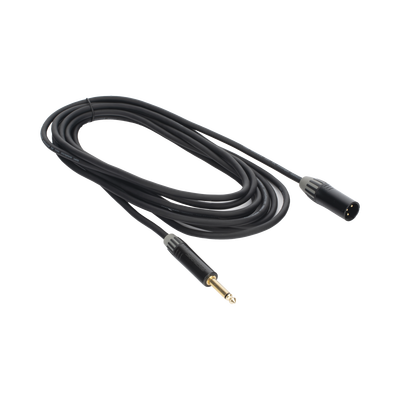 Cable de Audio | XLR 3 Polos Macho a Plug 1/4 in mono | Conector Seetronic Serie M SCMF3 - MP2X | Longitud 5m
