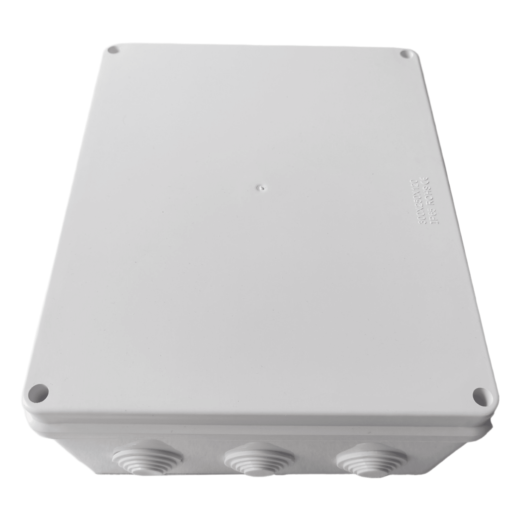 Caja de Derivación-Conexión para Exterior IP65 con 12 Entradas / 300 x 250 x 120 mm / Sellado Seguro con Empaque + 4 Tornillos / Resiste Agua, Polvo y Sol Directo — LINKEDPRO · SKU LP-WBX-300
