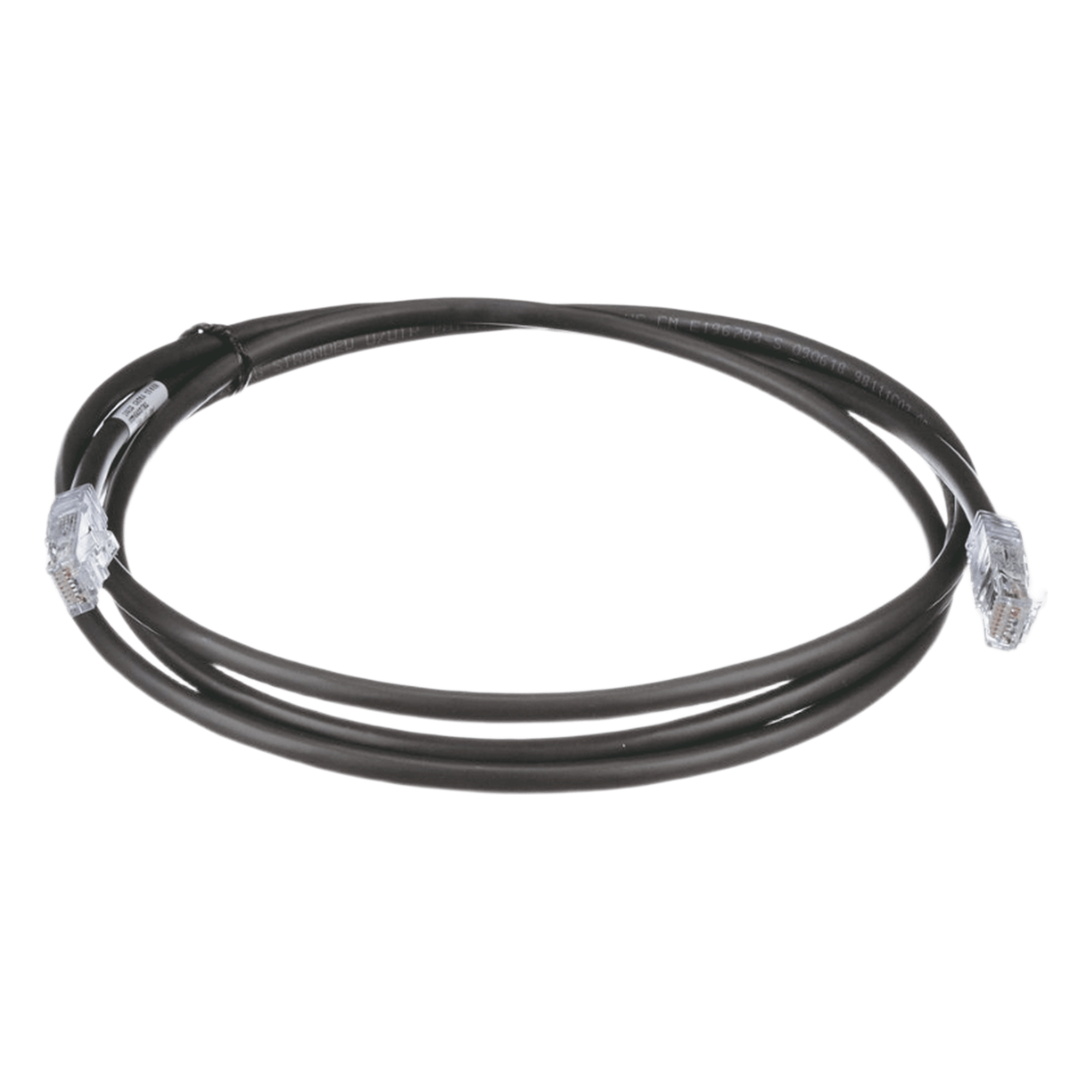 Cable de Parcheo UTP, Cat6A, 24 AWG, CM, Color Negro, 2.13 Metros (7 Pies) — PANDUIT · SKU UTP6AX7BL