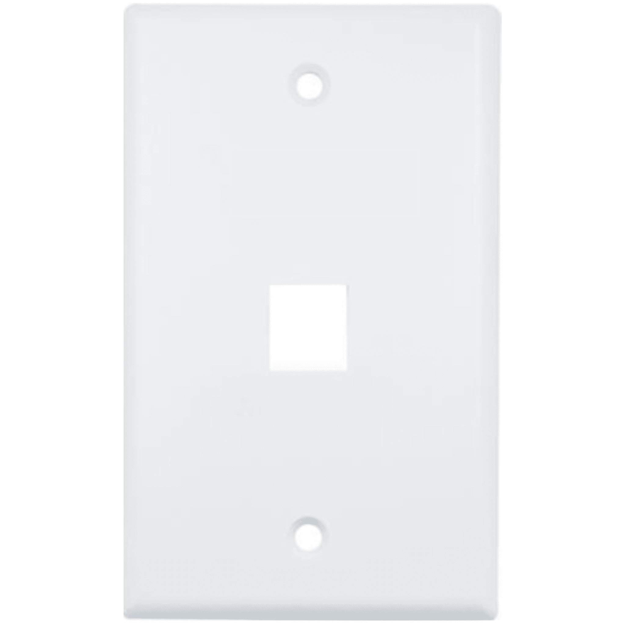 Placa de Pared (Face Plate) / 1 Puerto / Color Blanco / Caja con 20 Piezas / ABS