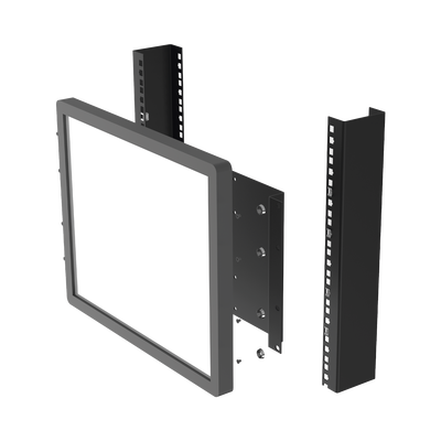 Montaje para Monitor VESA 75x75 hasta 200x200. Compatible con rack 19" 5U.