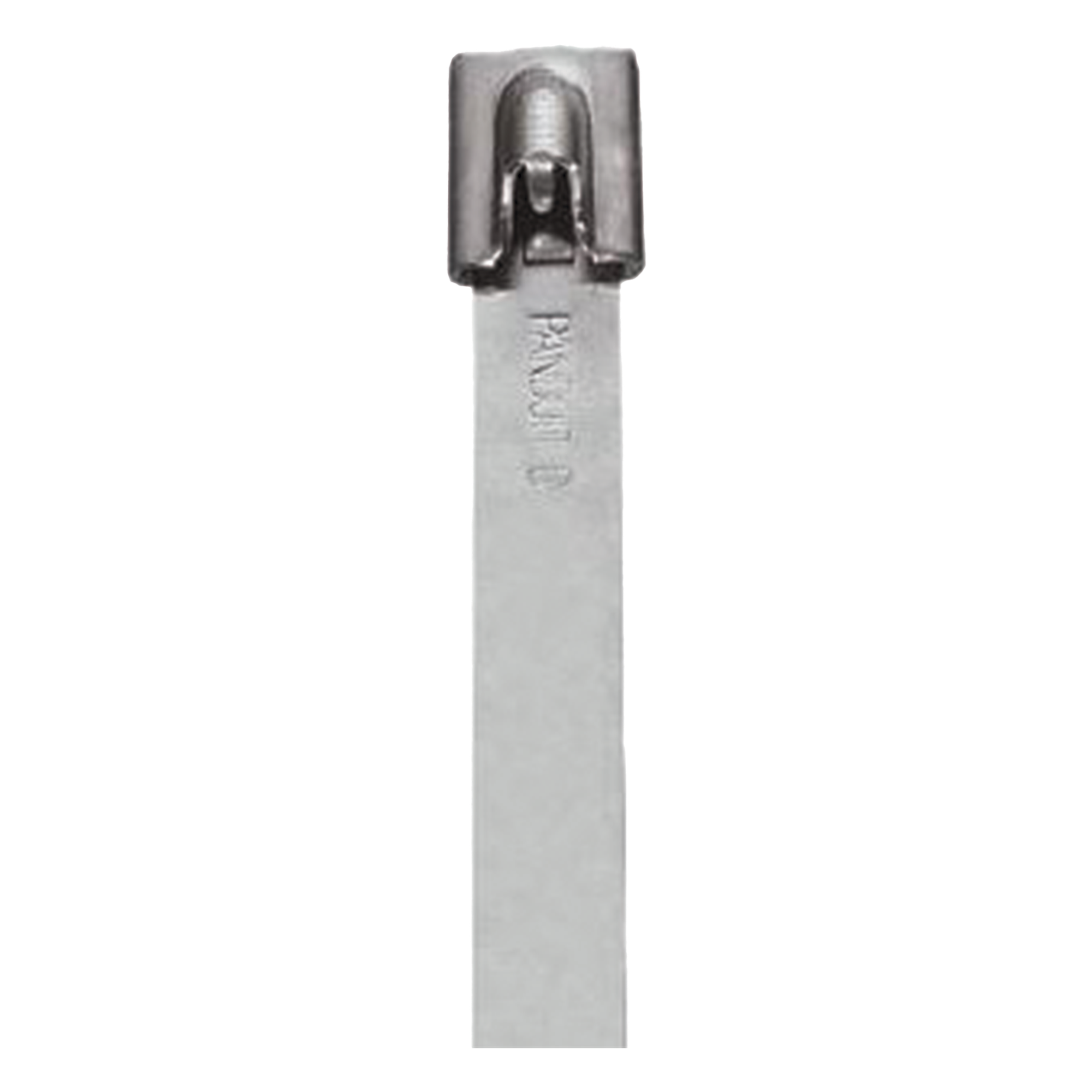 Cincho de Acero Inoxidable 304 / 201 mm (7.9 in) x 6.6 mm / Tensión 556 N / Interior y Exterior / UL 62275 / Paquete 100 pz — PANDUIT · SKU IMLT51S-C