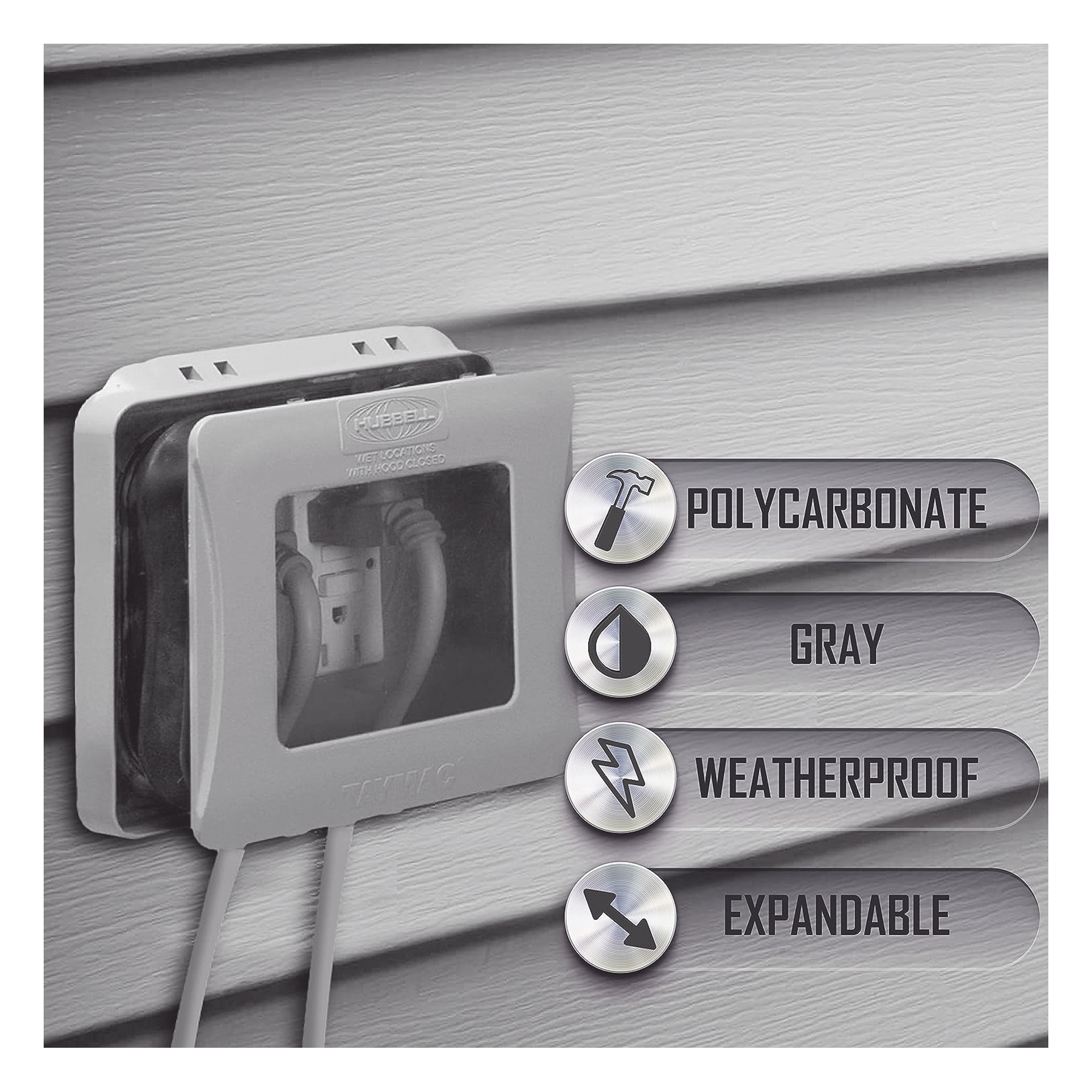 Cubierta Impermeable/ 2 Unidades/ Vertical/ Servicio Pesado/ Expandible/ Color Gris.