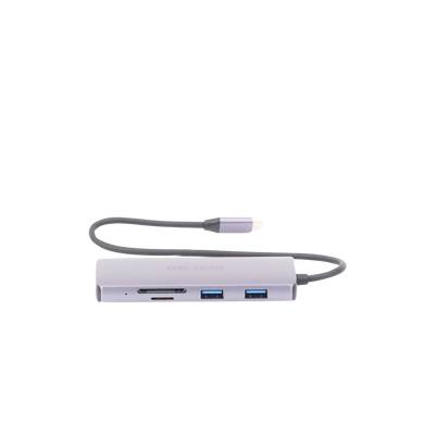Hub (Adaptador) USB - C / 8 en 1 / 1 Salida HDMI (4K) / 1 Salida USB 2.0 / 3 Salidas USB 3.0 / 1 Salida SD (Memoria SD) / 1 Salida TF (Micro SD) / 1 Entrada USB - C (Carga Rapida / 100 Watts)