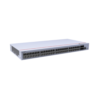Switch de Distribución/Core Gigabit Administrable Capa 3 / 48 puertos 10/100/1000 Mbps / 4 Puertos 1GE SFP Uplink / ERPS / Rutas Estáticas / iStack / Administración Nube Gratis