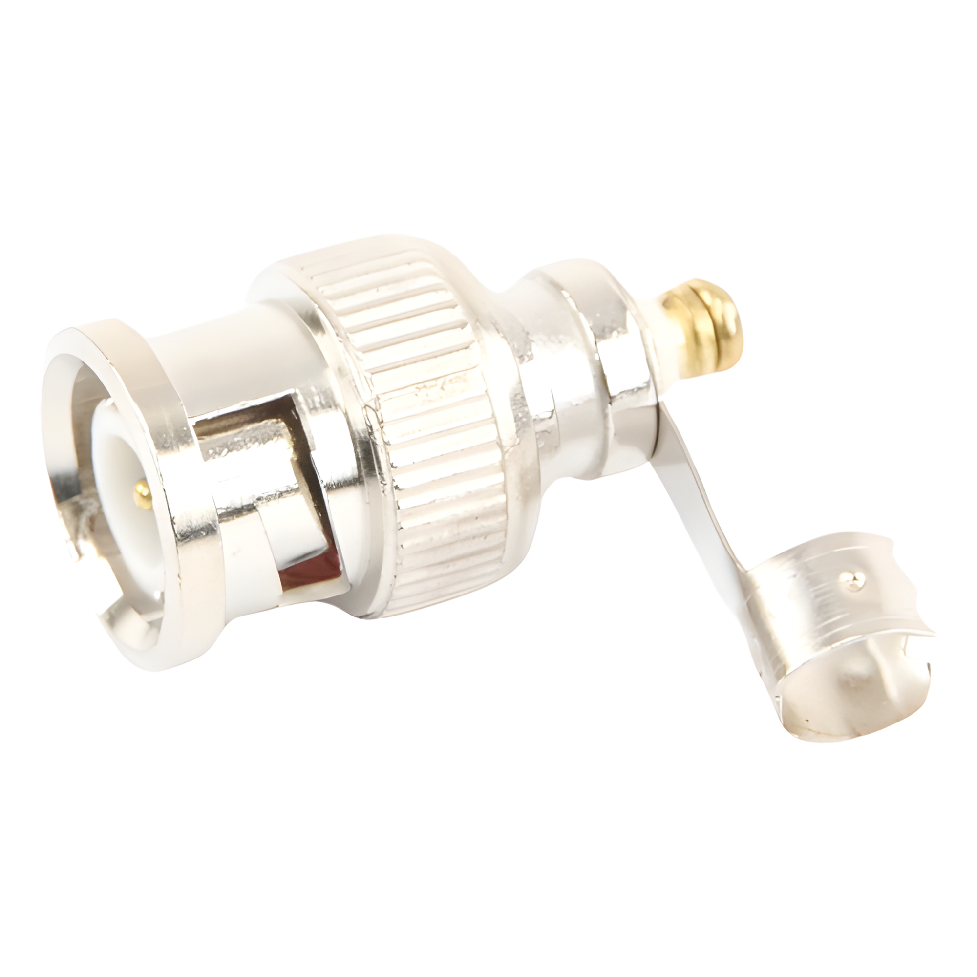 Conector BNC Macho / 75 Ohm / Base de Alivio PVC / Níquel-Oro-PTFE / RG-59 / 55 mm Longitud