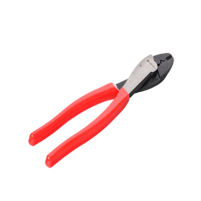 Pinza de 9.5" para cortar y crimpar ( ponchar ) terminales Aislados y No aislados
