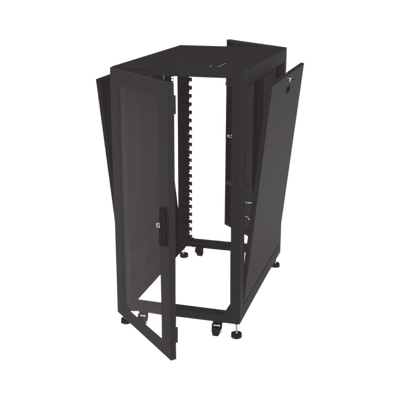 Gabinete Profesional para Telecomunicaciones de 24UR, 600 mm de Ancho x 1000 mm de Profundidad, Se envía el Gabinete Armado.