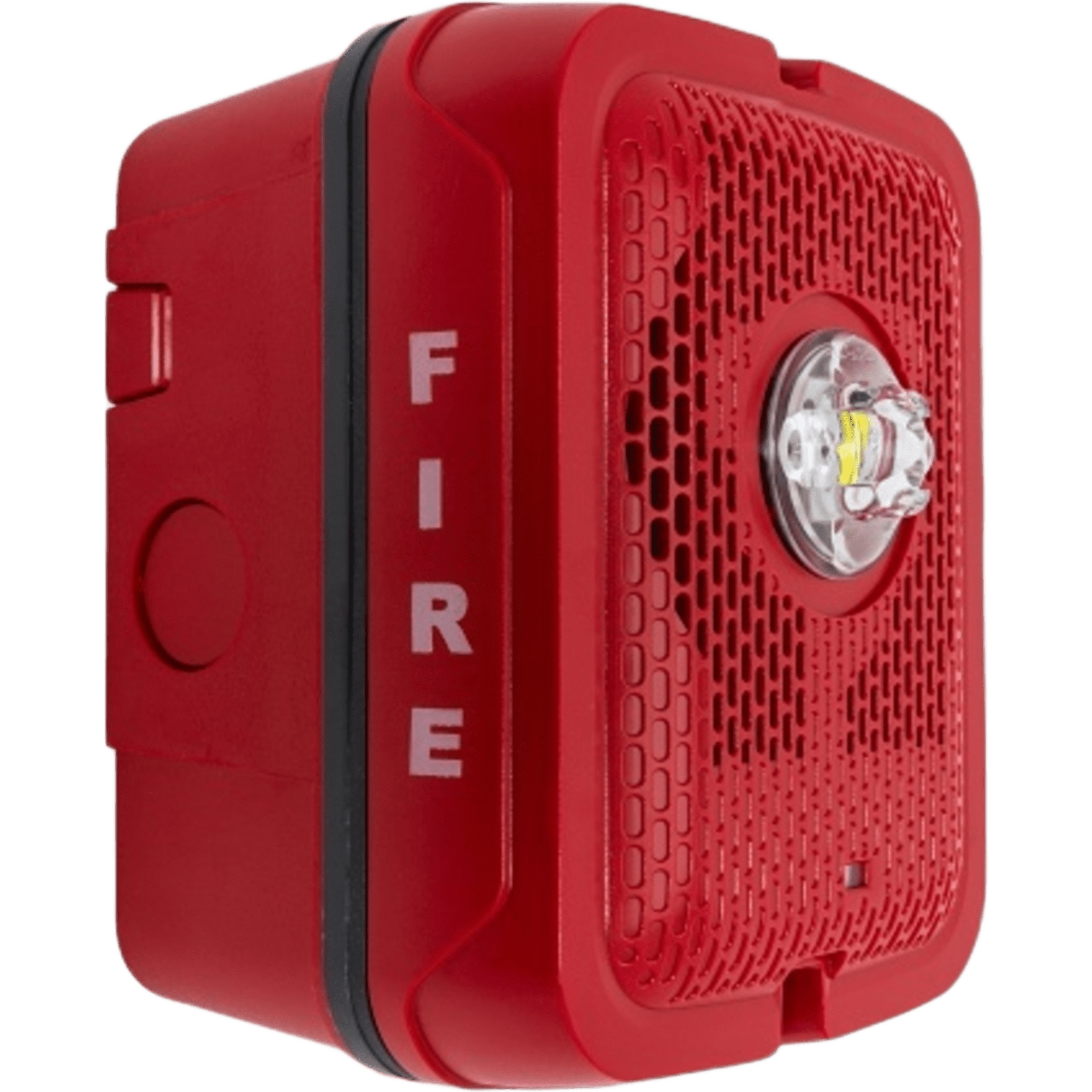 Bocina con Lámpara Estroboscópica para Exterior, con Configuración Estroboscópica Seleccionable, Color Rojo