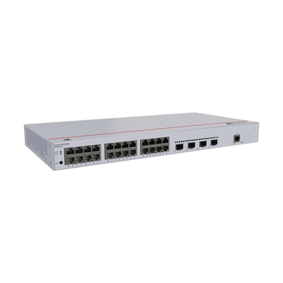 Switch de Acceso Gigabit Administrable Capa 2 / 24 puertos 10/100/1000 Mbps / 4 Puertos 10GE SFP+ Uplink / ERPS / IMGP Snooping / DHCP Snooping / Administración Nube Gratis