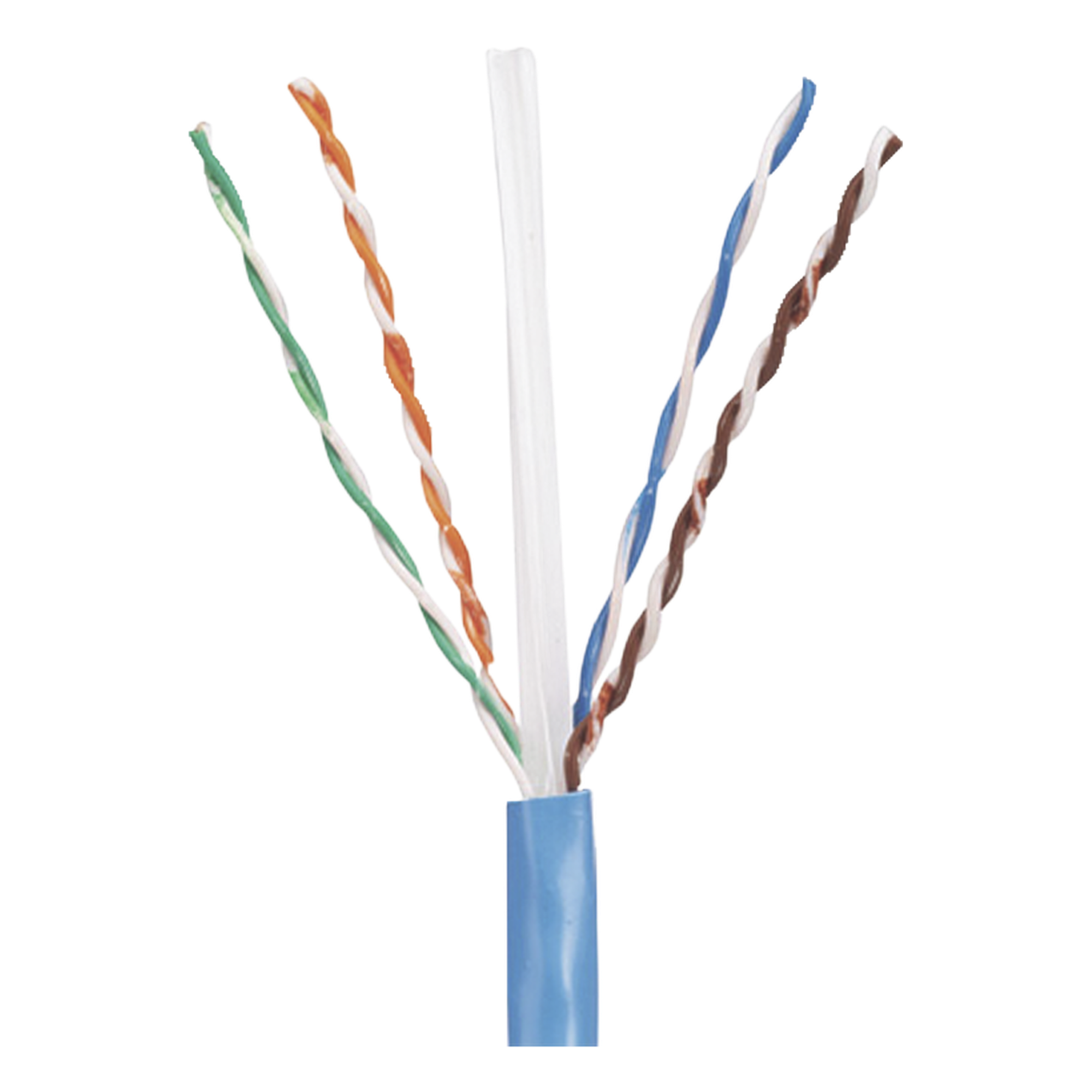 Bobina de Cable UTP 305 Metros (1000 Pies) de Cobre, PanNet, Azul, Categoría 5e (24 AWG), PVC (CM), de 4 Pares — PANDUIT · SKU PUC5C04BU-CE