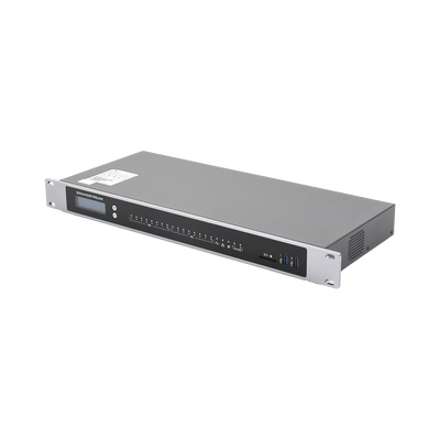 Conmutador IP-PBX para hasta 1500 usuarios y 200 llamadas simultaneas, 8FXO, 8FXS, solución para PyMEs 