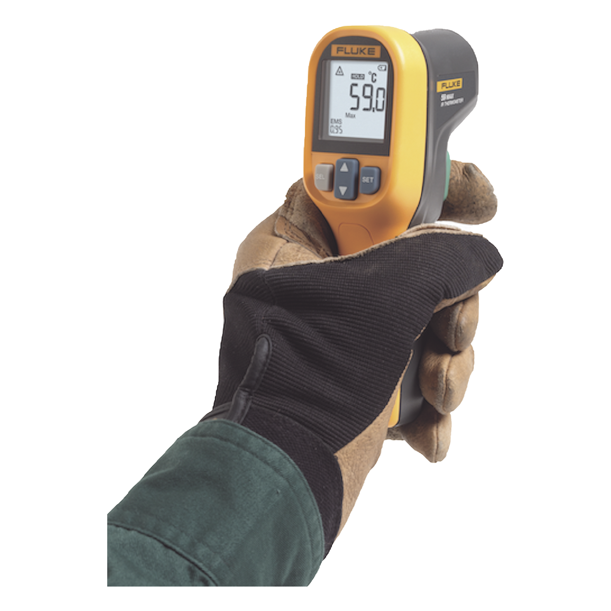 Termómetro IR Para Medición de Temperatura de -30ºC a 350ºC, Con Precisión +-2%, y Clasificación IP40