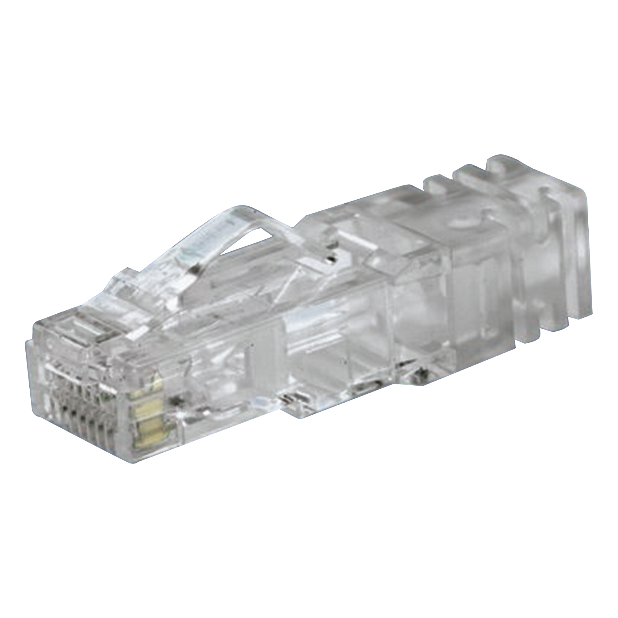 Plug RJ45 Cat6 de 5 Piezas, Para Cable UTP de Calibre 23-24 AWG, Chapado en Oro de 50 Micras, Paquete de 100 Piezas