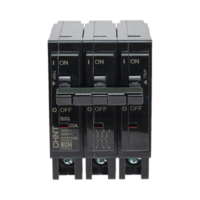 MCB - Interruptor Termomagnético Enchufable, Serie: B2Q, 3P, 40A, 240V (SKU:1002299)