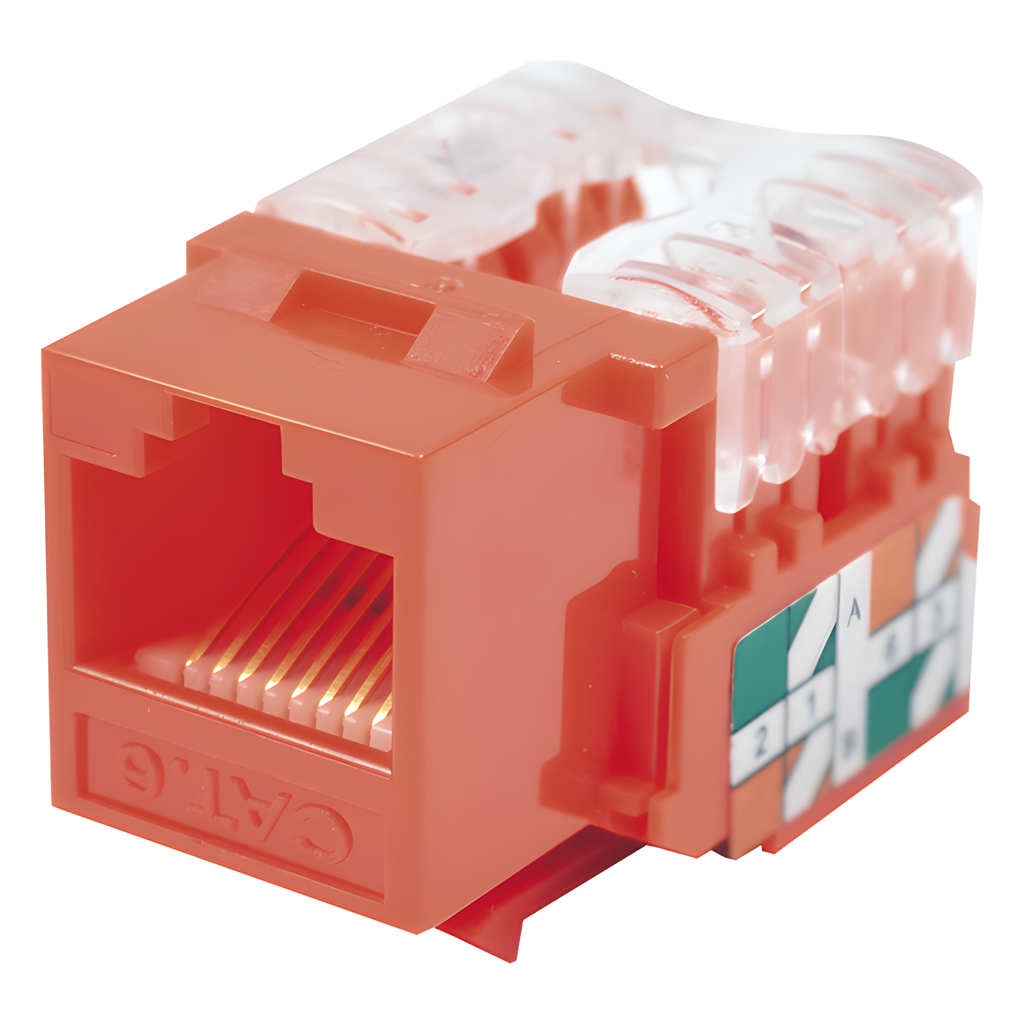 Módulo Jack Keystone / Cat6 / Terminación 110 / UTP / Color Rojo / 1 Puerto — LINKEDPRO BY EPCOM · SKU LP-KJ-601-RD