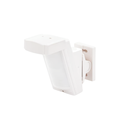 Detector de Movimiento PIR Antimascara / 100% Exterior / Inalambrico (Alimentación) / Hasta 12 metros a 85°; de cobertura/ Instalación a 3 metros / Compatible con cualquier panel de alarma