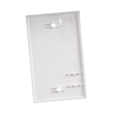 Placa de Pared Ciega Universal, Color Blanco
