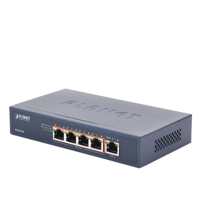 Extensor Ultra PoE de 65 Watts Con 4 Puertos Gigabit de Salida 802.3 af/at